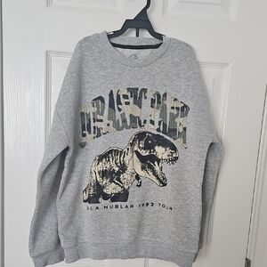 NEW Jurassic Park Gray Sweater